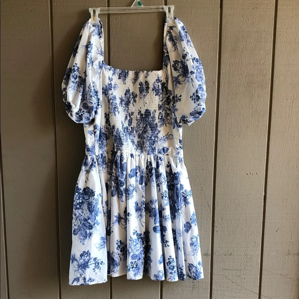 Abercrombie & Fitch Blue Floral Dress